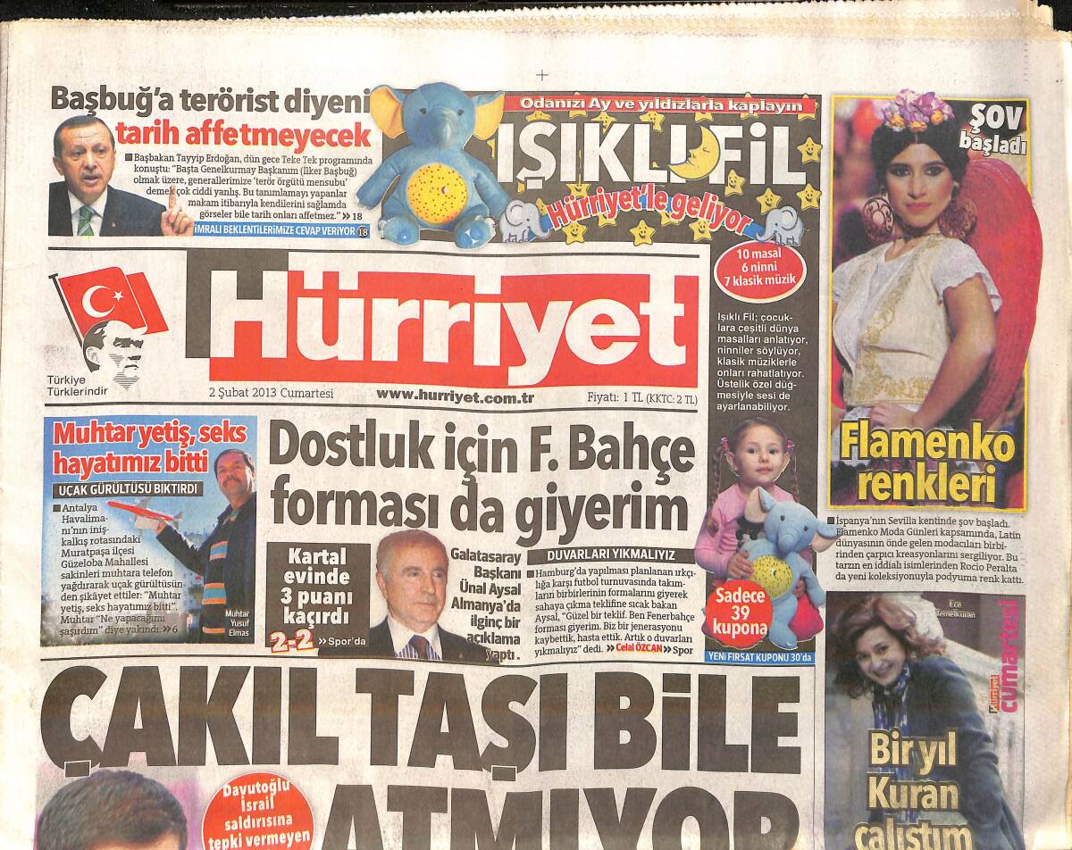 Hürriyet Gazetesi 2 Şubat 2013 - Koç Ve Ülker'e Otoyol İhalesinde İptal Sinyali GZ160172 - 1