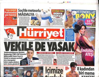 Hürriyet Gazetesi 2 Şubat 2014 - Vekile de Yasak, İhracatta Ocak Rekoru GZ104884 - 1