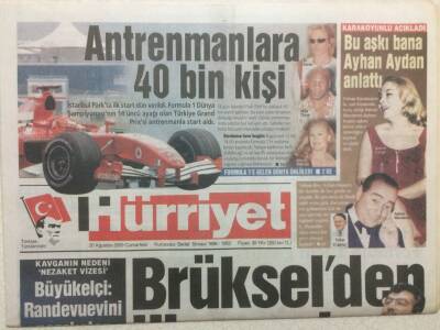 Hürriyet Gazetesi 20 Ağustos 2005 - Adnan Menderesin Aşkını Bana Ayhan Aydan Anlattı GZ32719 - 1
