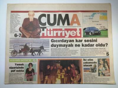 Hürriyet Gazetesi 20 Aralık 2002 Gıcırdayan Kar Sesini Duymayalı Ne Kadar Oldu?-GZ14518 - 1