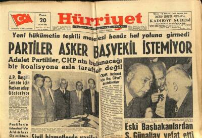 Hürriyet Gazetesi 20 Ekim 1961 - Salim Başol Yüce Divandan Ayrıldı GZ77693 - 1