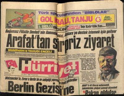 Hürriyet Gazetesi 20 Ekim 1988 - Doğum Günü Hediyesi GZ58614 - 1