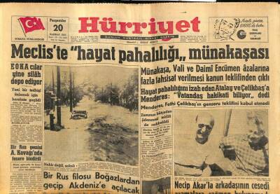Hürriyet Gazetesi 20 Haziran 1957 - EOKAcılar Yine Silah Depo Ediyor GZ81017 - 1