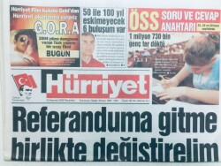 Hürriyet Gazetesi 20 Haziran 2005 - Referanduma Gitme Birlikte Değiştirelim GZ43308 - 2