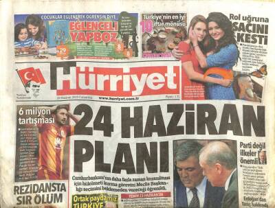 Hürriyet Gazetesi 20 Haziran 2015 - 24 Haziran Planı GZ107541 - 1