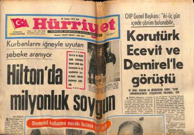 Hürriyet Gazetesi 20 Kasım 1973 - Türkiye Petrol Boykotu Dışında Kalacak GZ67348 - 1