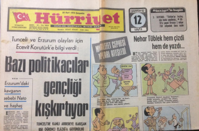 Hürriyet Gazetesi 20 Mart 1975 - Ecevitle Erbakan Karşı Hücuma Geçti - GZ12508 - 2