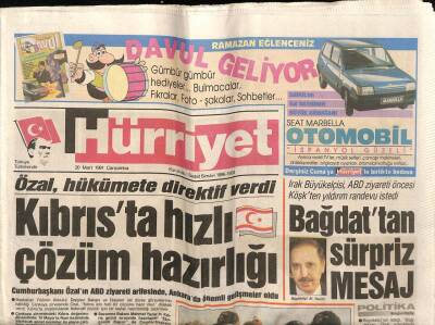 Hürriyet Gazetesi 20 Mart 1991 - Doğum Günü Hediyesi GZ55407 - 1