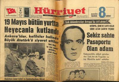Hürriyet Gazetesi 20 Mayıs 1962 - Kuvvet Kumandanları Eşleri İle Parise Gitti GZ72614 - 1