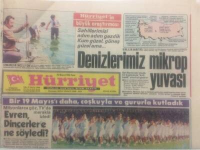 Hürriyet Gazetesi 20 Mayıs 1984 - Denizlerimiz Mikrop Yuvası GZ38063 - 1