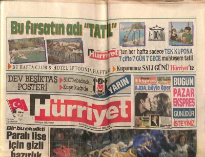 Hürriyet Gazetesi 20 Mayıs 1990 - 2 Sovyet Kozmonot Uzayda Mahsur GZ64370 - 1
