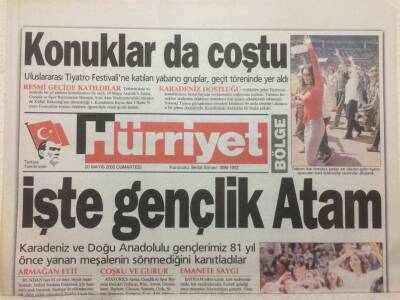 Hürriyet Gazetesi 20 Mayıs 2000 - İşte Gençlik Atam GZ52069 - 1