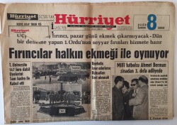 Hürriyet Gazetesi 20 Nisan 1962 - Fırıncılar Halkın Ekmeğiyle Oynuyor - GZ16411 - 2