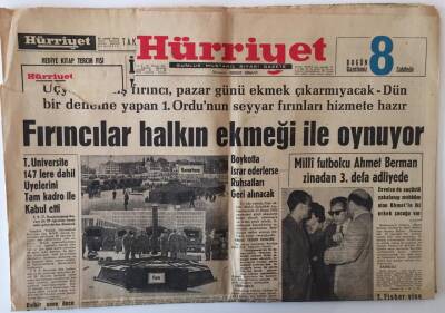 Hürriyet Gazetesi 20 Nisan 1962 - Fırıncılar Halkın Ekmeğiyle Oynuyor - GZ16411 - 2