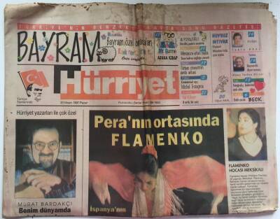 Hürriyet Gazetesi 20 Nisan 1997 - İspanyanın Yerel Dansı Flamenkoya İstanbulda İlgi Çok GZ39080 - 1