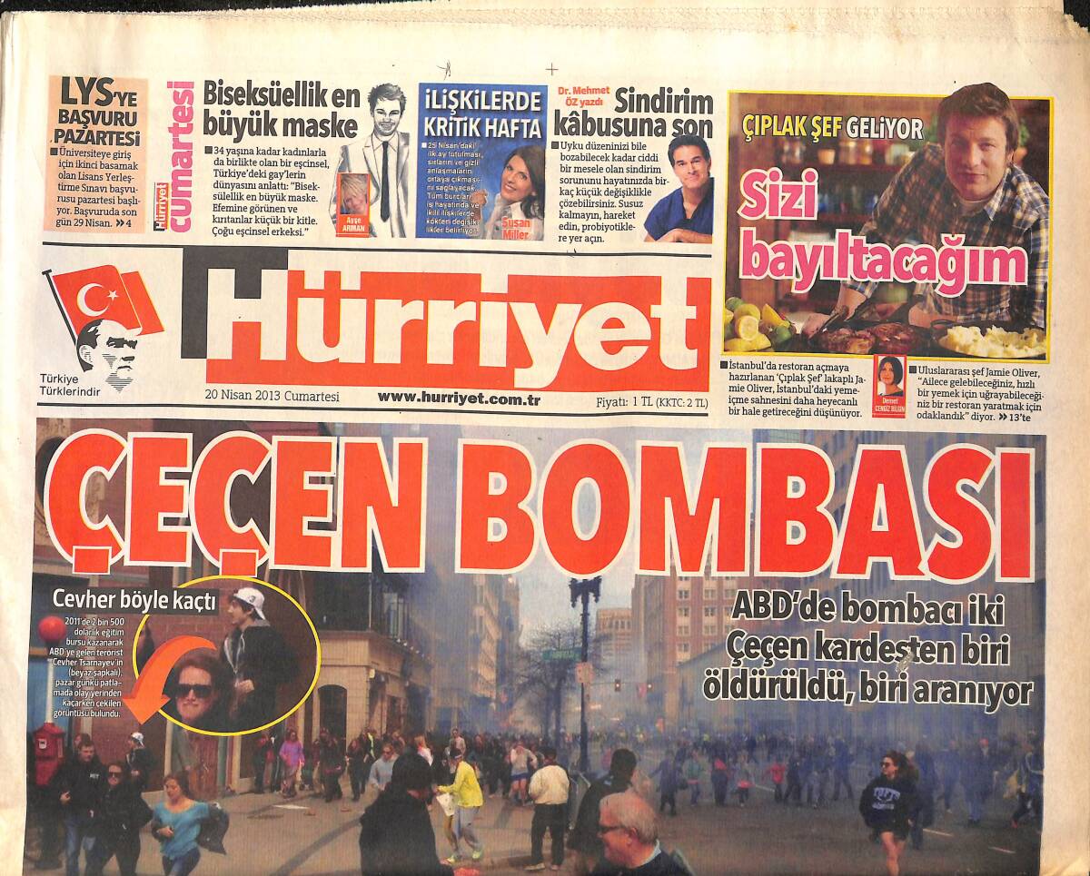 Hürriyet Gazetesi 20 Nisan 2013 - Drogba TT Arena'da 100. Golü Atmam Önemli Bir Şey Dedi - Çeçen Bombası GZ160135 - 1