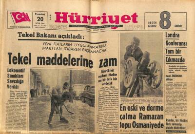 Hürriyet Gazetesi 20 Ocak 1964 - Londra Konferansı Tam Bir Çıkmazda GZ81591 - 1