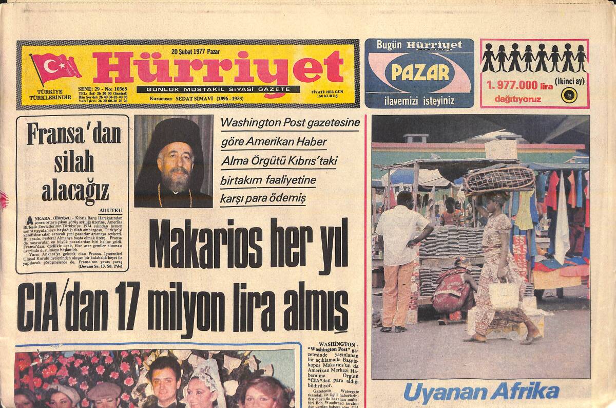 Hürriyet Gazetesi 20 Şubat 1977 - Manken Sezin Topçuoğlu Doğum Gününde Evlendi - Prens Charles Avrupa'da Prenses Bulamadı GZ156661 - 1