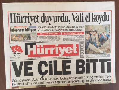 Hürriyet Gazetesi 20 Şubat 2000 - Kurbana Sağlık Raporu GZ10055 - 2