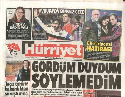 Hürriyet Gazetesi 20 Şubat 2015 - Obama Müslüman Liderlere Çağrı Yaptı Savaşımız İslamla Değil Onu Saptıranlarla GZ106176 - 1