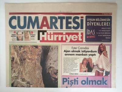 Hürriyet Gazetesi 21 Ağustos 2004 Serdar Ortaç Hem Yarışma Hem Eğlence -GZ14599 - 1