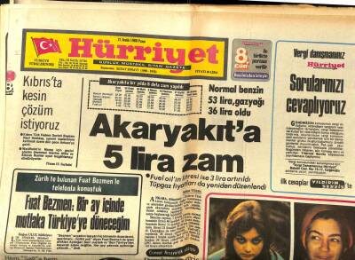 Hürriyet Gazetesi 21 Aralık 1980 - Eroin Sinema Güzelini Mahvetti, Kıbrısta Kesin Çözüm İstiyoruz GZ97407 - 1