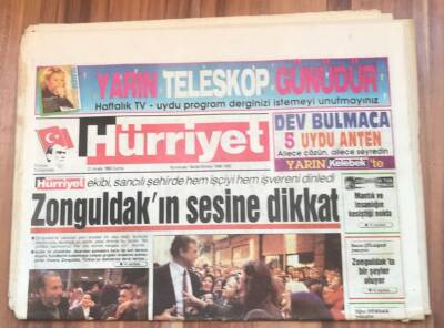 Hürriyet Gazetesi 21 Aralık 1990 - Zonguldakın Sesine Dikkat GZ1696 - 2