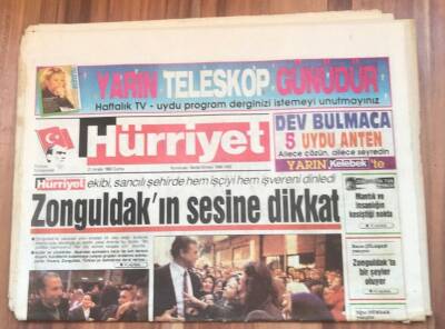 Hürriyet Gazetesi 21 Aralık 1990 - Zonguldakın Sesine Dikkat GZ1696 - 1