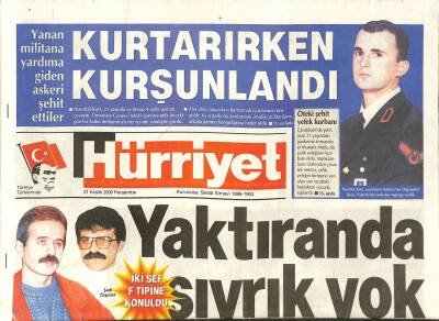 Hürriyet Gazetesi 21 Aralık 2000 - İngiliz Popçu Kirsty MacColl , Sürat Motoru Kurbanı Oldu - Helen Hunt Boşanıyor GZ127985 - 1