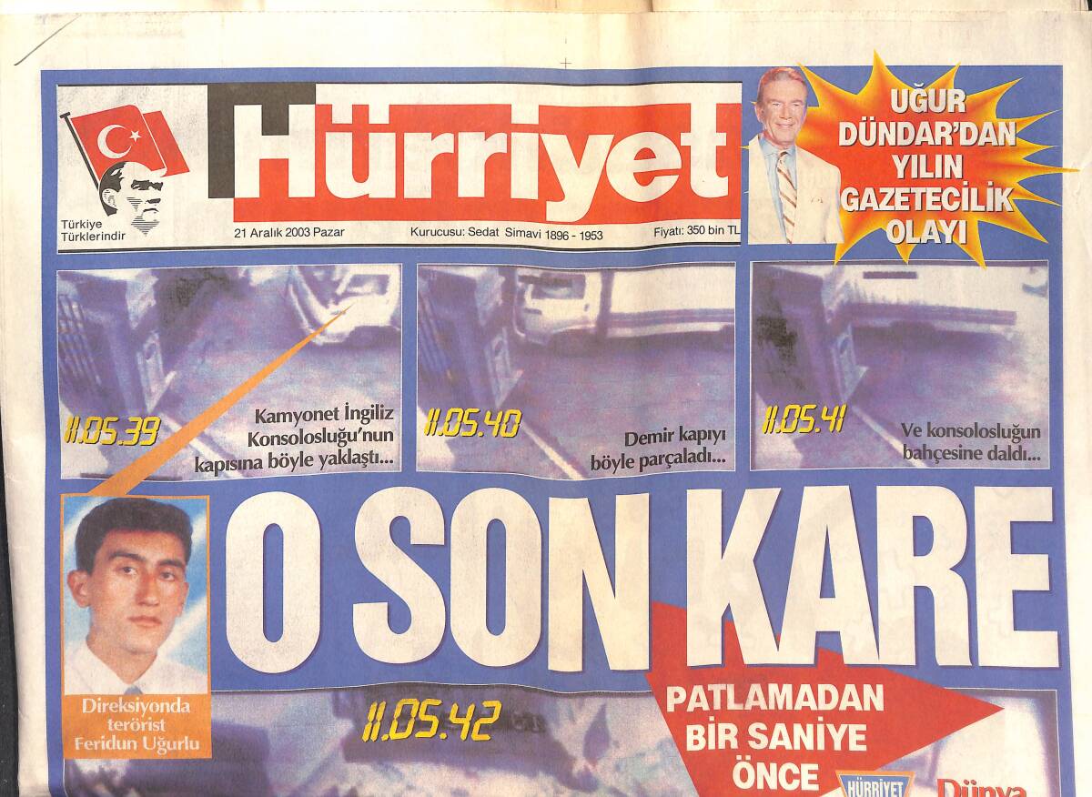 Hürriyet Gazetesi 21 Aralık 2003 - Çaylar Sergen'den - Hülya Avşar'ın Tişörtleri Yok Sattı GZ151642 - 1