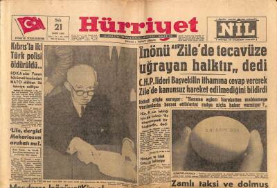 Hürriyet Gazetesi 21 Ekim 1958 - Grip Salgını Yüzünden 5 Yerde Okullar Kapatıldı GZ56182 - 1