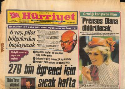 Hürriyet Gazetesi 21 Haziran 1983 - Falcı Kaya Cumhurbaşkanlığı Kupasını Trabzonspor Alacak GZ119221 - 1