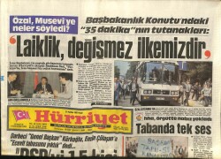 Hürriyet Gazetesi 21 Haziran 1987 - Özal , Museviye Neler Söyledi ? GZ62515 - 1