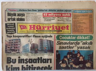 Hürriyet Gazetesi 21 Mart 1983 - Meclis Yetkinin Kapsamını Tartışacak GZ22317 - 1