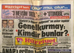 Hürriyet Gazetesi 21 Mart 1988 - ANAPı Eriten Tablo GZ64320 - 1