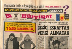 Hürriyet Gazetesi 21 Mayıs 1970 - Gezici Esnaftan Vergi Alınacak GZ72076 - 1