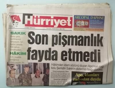 Hürriyet Gazetesi 21 Mayıs 1999 MHP Kapıyı Açtı Randevu Bugün -GZ14988 - 1