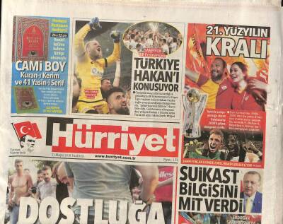 Hürriyet Gazetesi 21 Mayıs 2018 - Selanik Belediye Başkanına Dayak GZ84434 - 1