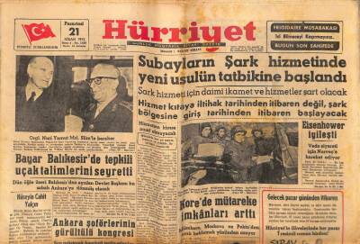 Hürriyet Gazetesi 21 Nisan 1952 - Atinada Menderesi Karşılama Hazırlıkları GZ56208 - 1