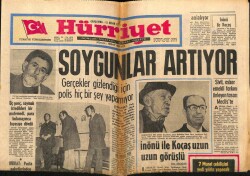 Hürriyet Gazetesi 21 Nisan 1971 - İnönü İle Koçaş Uzun Uzun Görüştü GZ65264 - 1