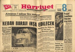 Hürriyet Gazetesi 21 Ocak 1963 - Kruşçef Amerikaya Dün Yine Atıp Tuttu GZ67415 - 1