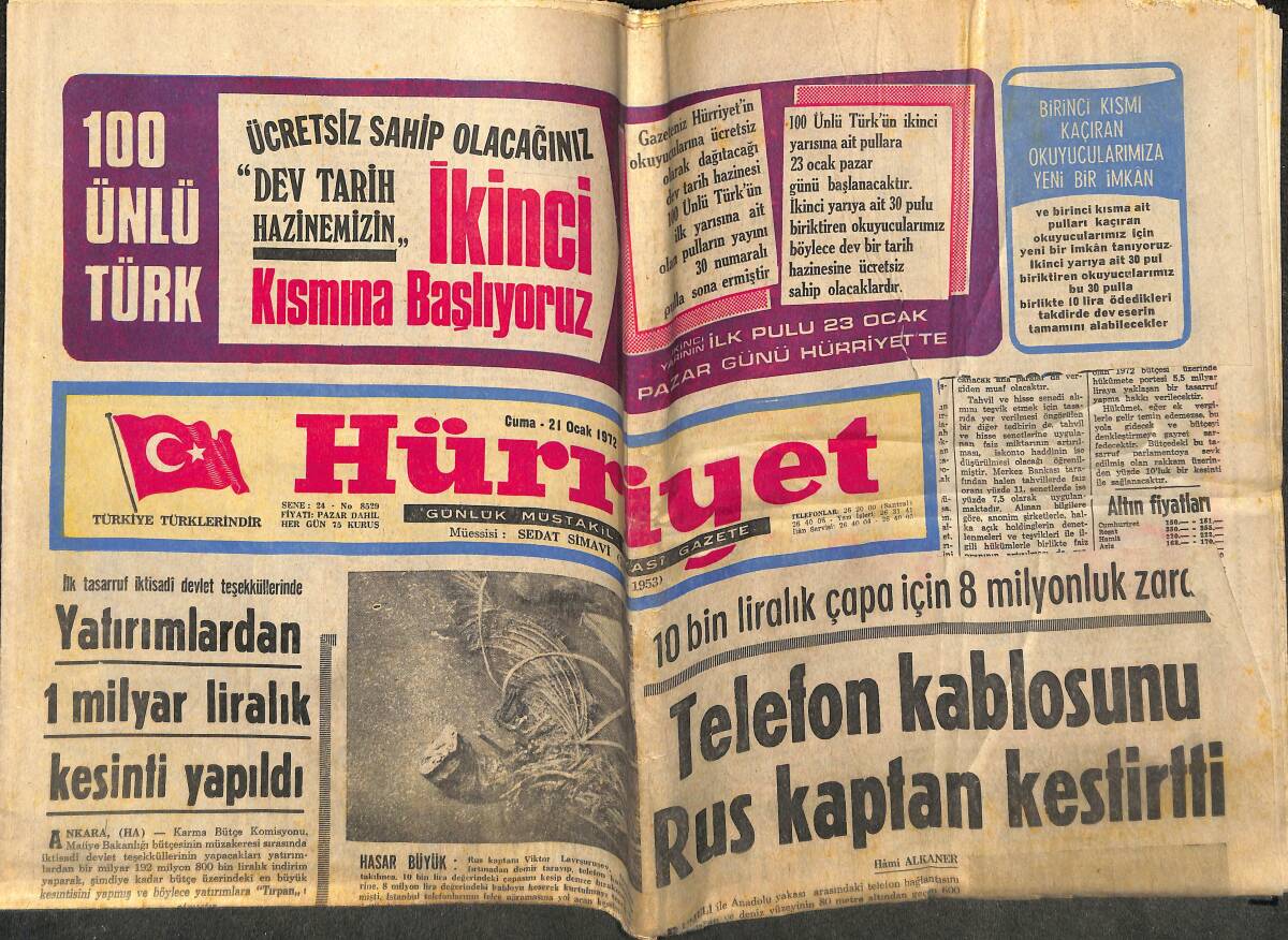 Hürriyet Gazetesi 21 Ocak 1972 - Jayne Mansfield En Çok Sophia Loren'i Kıskanırdı GZ142953 - 1