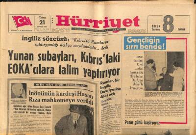 Hürriyet Gazetesi 21 Şubat 1964 - Yemende 1.5 Yılda 60.000 Kişi Ölmüş GZ77725 - 1