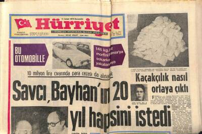 Hürriyet Gazetesi 21 Şubat 1973 - Savcı Senatör Kudret Bayhanın Hapsini İstedi GZ56219 - 1