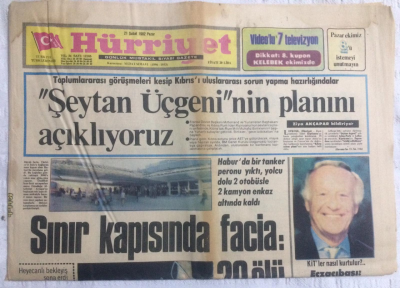 Hürriyet Gazetesi 21 Şubat 1982 - Şeytan Üçgeni Planını Açıklıyoruz - GZ19799 - 1