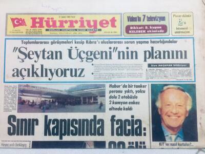 Hürriyet Gazetesi 21 Şubat 1982 - Şeytan Üçgeninin Planını Açıklıyoruz GZ41728 - 1