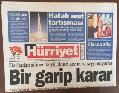 Hürriyet Gazetesi 21 Şubat 2000 - Halkımız Müzayede Gördü GZ10056 - 2