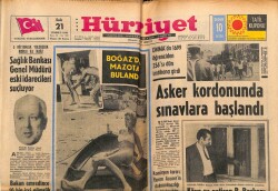 Hürriyet Gazetesi 21 Temmuz 1970 - Boğazda Mazota Bulandı GZ72430 - 1