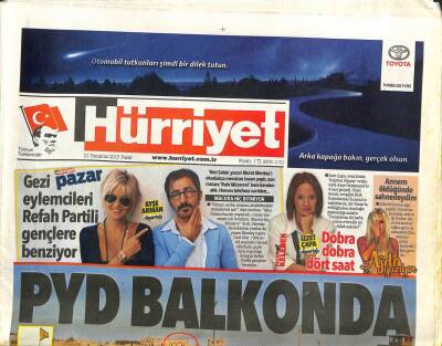 Hürriyet Gazetesi 21 Temmuz 2013 - Ajda Pekkan Annem Öldüğünde Sahnedeydim * PYD Balkonda GZ105516 - 1