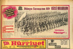 Hürriyet Gazetesi 22 Ekim 1972 - 2. Dünya Savaşına Ait Gizli Belgeler - Büyükburç Londra'da Başarılı İki Büyük Konser Verdi GZ157546 - Gökçekoleksiyon